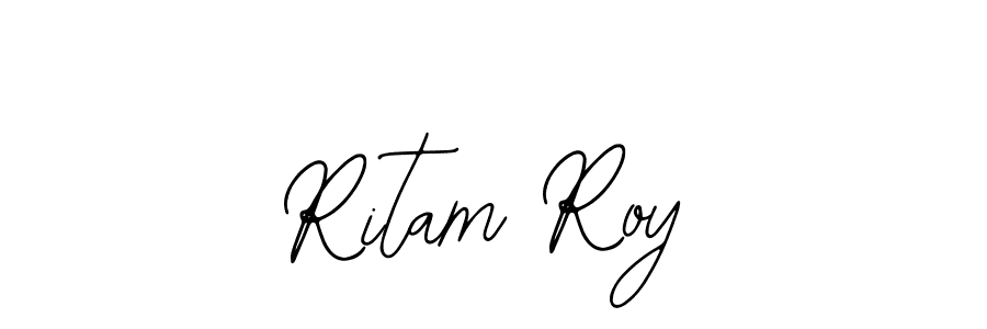 Use a signature maker to create a handwritten signature online. With this signature software, you can design (Bearetta-2O07w) your own signature for name Ritam Roy. Ritam Roy signature style 12 images and pictures png