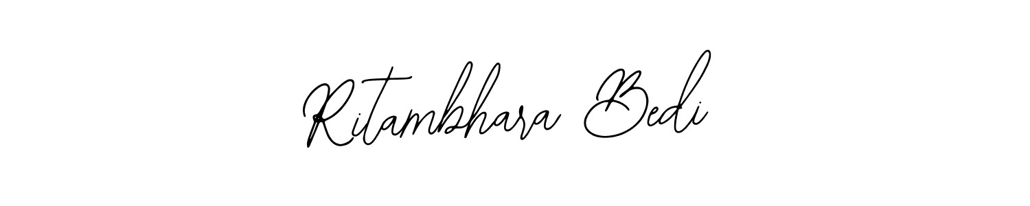 Use a signature maker to create a handwritten signature online. With this signature software, you can design (Bearetta-2O07w) your own signature for name Ritambhara Bedi. Ritambhara Bedi signature style 12 images and pictures png