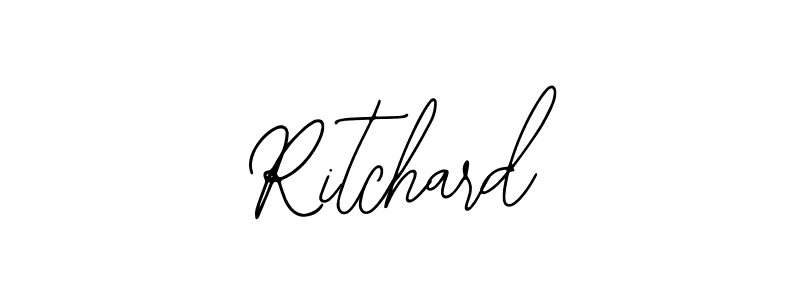 The best way (Bearetta-2O07w) to make a short signature is to pick only two or three words in your name. The name Ritchard include a total of six letters. For converting this name. Ritchard signature style 12 images and pictures png