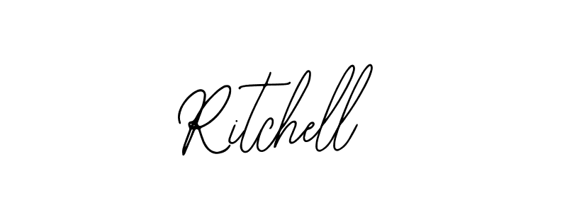 How to make Ritchell name signature. Use Bearetta-2O07w style for creating short signs online. This is the latest handwritten sign. Ritchell signature style 12 images and pictures png