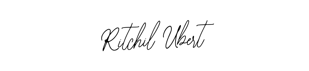 Design your own signature with our free online signature maker. With this signature software, you can create a handwritten (Bearetta-2O07w) signature for name Ritchil Ubert. Ritchil Ubert signature style 12 images and pictures png