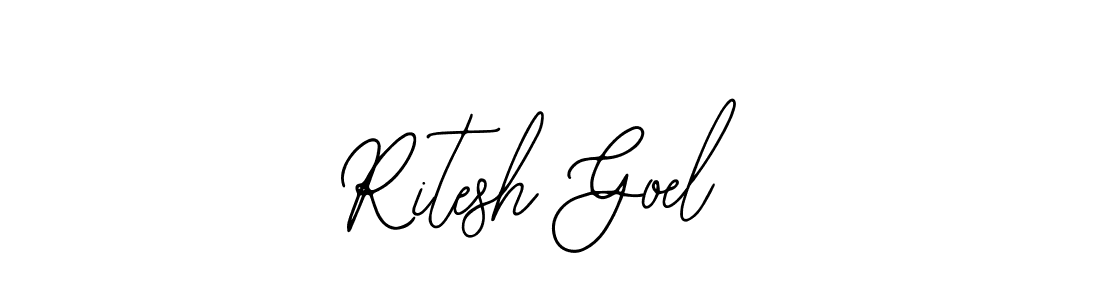 Ritesh Goel stylish signature style. Best Handwritten Sign (Bearetta-2O07w) for my name. Handwritten Signature Collection Ideas for my name Ritesh Goel. Ritesh Goel signature style 12 images and pictures png