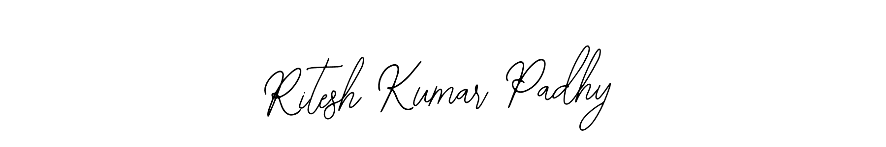 You should practise on your own different ways (Bearetta-2O07w) to write your name (Ritesh Kumar Padhy) in signature. don't let someone else do it for you. Ritesh Kumar Padhy signature style 12 images and pictures png