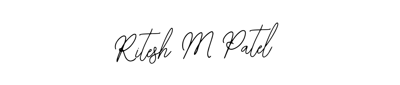 You should practise on your own different ways (Bearetta-2O07w) to write your name (Ritesh M Patel) in signature. don't let someone else do it for you. Ritesh M Patel signature style 12 images and pictures png