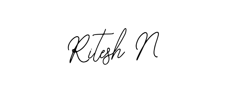 This is the best signature style for the Ritesh N name. Also you like these signature font (Bearetta-2O07w). Mix name signature. Ritesh N signature style 12 images and pictures png