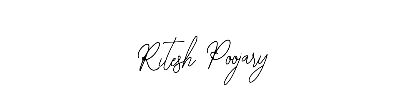 Design your own signature with our free online signature maker. With this signature software, you can create a handwritten (Bearetta-2O07w) signature for name Ritesh Poojary. Ritesh Poojary signature style 12 images and pictures png