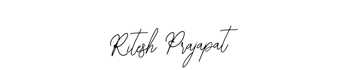 You should practise on your own different ways (Bearetta-2O07w) to write your name (Ritesh Prajapat) in signature. don't let someone else do it for you. Ritesh Prajapat signature style 12 images and pictures png