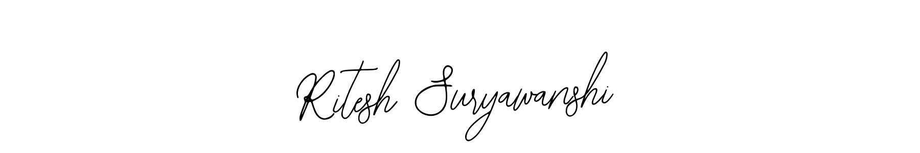 if you are searching for the best signature style for your name Ritesh Suryawanshi. so please give up your signature search. here we have designed multiple signature styles  using Bearetta-2O07w. Ritesh Suryawanshi signature style 12 images and pictures png