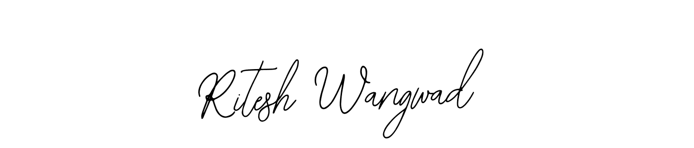 Create a beautiful signature design for name Ritesh Wangwad. With this signature (Bearetta-2O07w) fonts, you can make a handwritten signature for free. Ritesh Wangwad signature style 12 images and pictures png