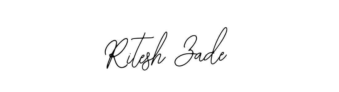 Use a signature maker to create a handwritten signature online. With this signature software, you can design (Bearetta-2O07w) your own signature for name Ritesh Zade. Ritesh Zade signature style 12 images and pictures png