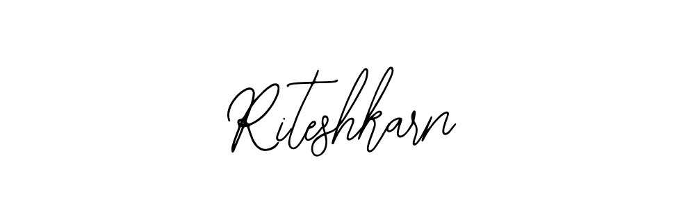 The best way (Bearetta-2O07w) to make a short signature is to pick only two or three words in your name. The name Riteshkarn include a total of six letters. For converting this name. Riteshkarn signature style 12 images and pictures png