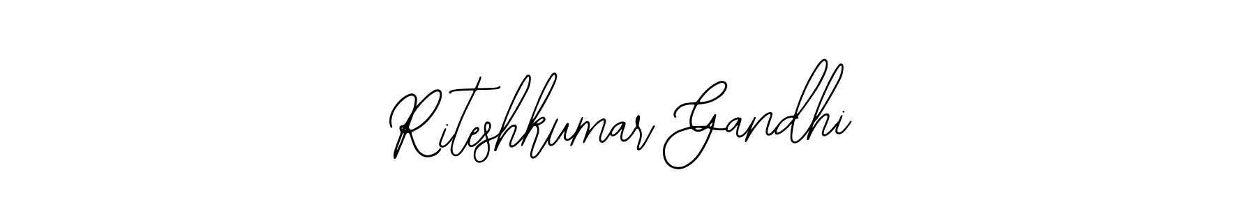 Make a beautiful signature design for name Riteshkumar Gandhi. With this signature (Bearetta-2O07w) style, you can create a handwritten signature for free. Riteshkumar Gandhi signature style 12 images and pictures png