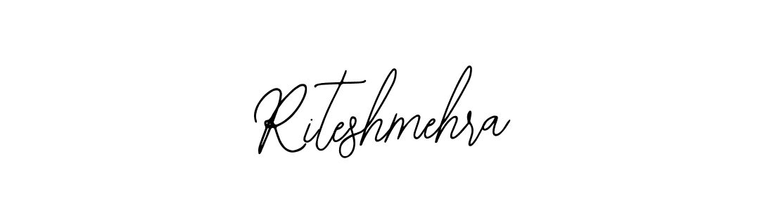 How to make Riteshmehra name signature. Use Bearetta-2O07w style for creating short signs online. This is the latest handwritten sign. Riteshmehra signature style 12 images and pictures png