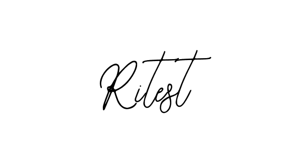 How to make Ritest name signature. Use Bearetta-2O07w style for creating short signs online. This is the latest handwritten sign. Ritest signature style 12 images and pictures png