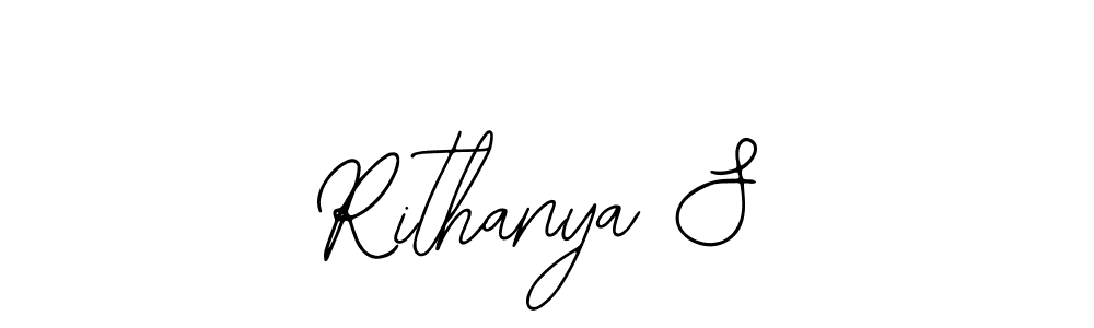 Design your own signature with our free online signature maker. With this signature software, you can create a handwritten (Bearetta-2O07w) signature for name Rithanya S. Rithanya S signature style 12 images and pictures png