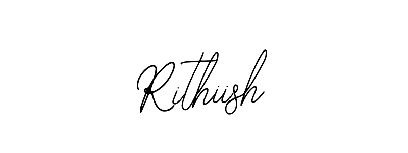 Use a signature maker to create a handwritten signature online. With this signature software, you can design (Bearetta-2O07w) your own signature for name Rithiish. Rithiish signature style 12 images and pictures png