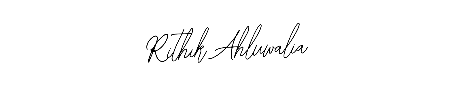 How to make Rithik Ahluwalia signature? Bearetta-2O07w is a professional autograph style. Create handwritten signature for Rithik Ahluwalia name. Rithik Ahluwalia signature style 12 images and pictures png
