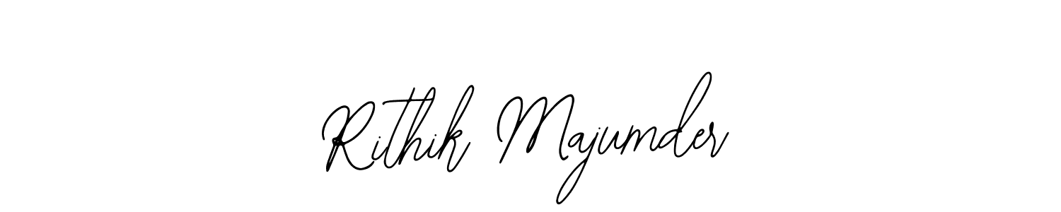 You should practise on your own different ways (Bearetta-2O07w) to write your name (Rithik Majumder) in signature. don't let someone else do it for you. Rithik Majumder signature style 12 images and pictures png