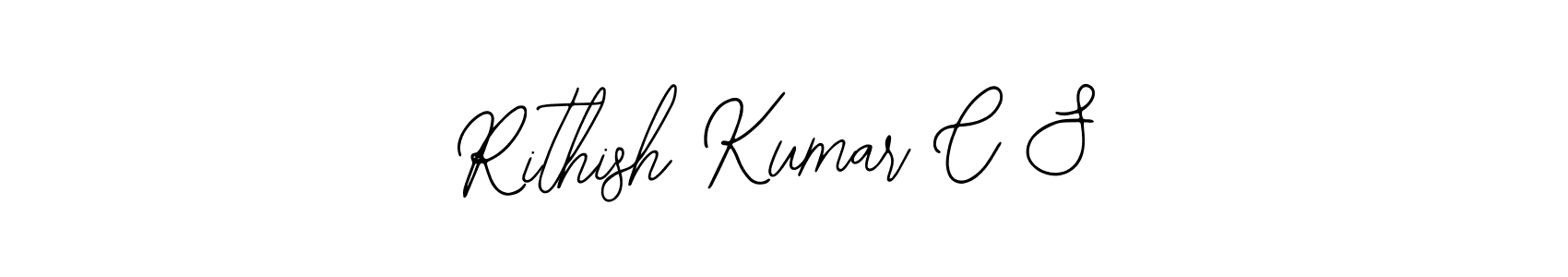if you are searching for the best signature style for your name Rithish Kumar C S. so please give up your signature search. here we have designed multiple signature styles  using Bearetta-2O07w. Rithish Kumar C S signature style 12 images and pictures png