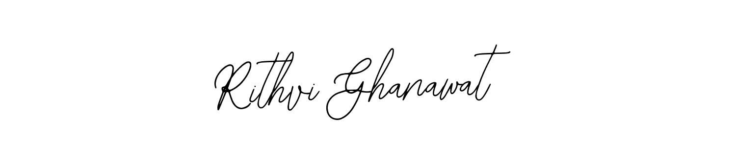 Design your own signature with our free online signature maker. With this signature software, you can create a handwritten (Bearetta-2O07w) signature for name Rithvi Ghanawat. Rithvi Ghanawat signature style 12 images and pictures png