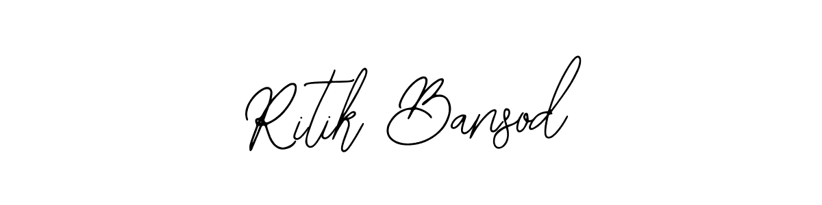 Ritik Bansod stylish signature style. Best Handwritten Sign (Bearetta-2O07w) for my name. Handwritten Signature Collection Ideas for my name Ritik Bansod. Ritik Bansod signature style 12 images and pictures png