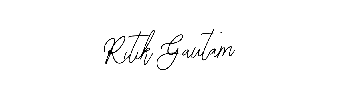 Ritik Gautam stylish signature style. Best Handwritten Sign (Bearetta-2O07w) for my name. Handwritten Signature Collection Ideas for my name Ritik Gautam. Ritik Gautam signature style 12 images and pictures png