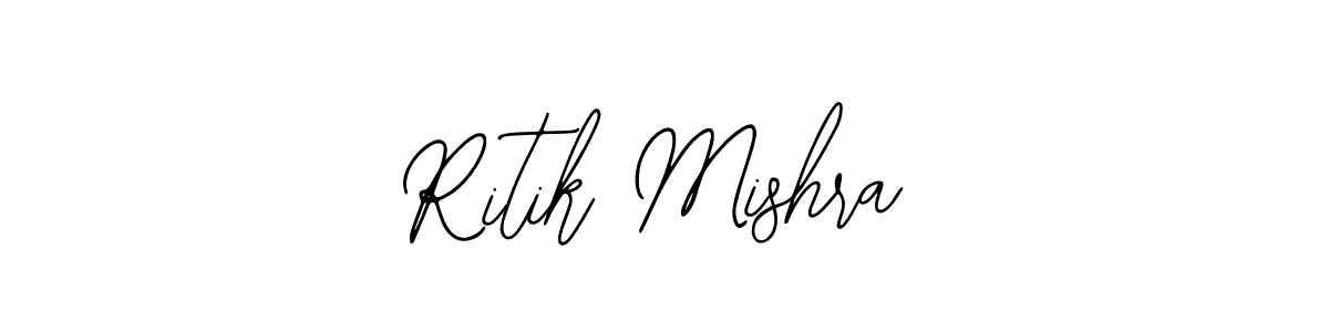 How to make Ritik Mishra name signature. Use Bearetta-2O07w style for creating short signs online. This is the latest handwritten sign. Ritik Mishra signature style 12 images and pictures png