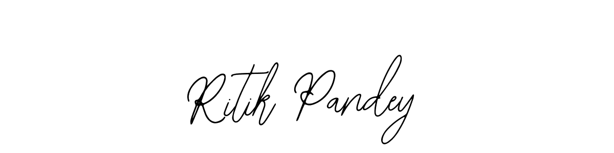 How to make Ritik Pandey name signature. Use Bearetta-2O07w style for creating short signs online. This is the latest handwritten sign. Ritik Pandey signature style 12 images and pictures png