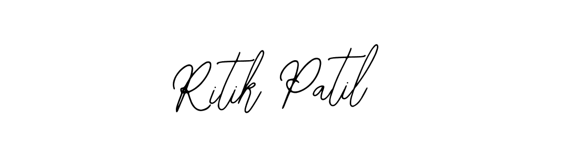 You should practise on your own different ways (Bearetta-2O07w) to write your name (Ritik Patil) in signature. don't let someone else do it for you. Ritik Patil signature style 12 images and pictures png