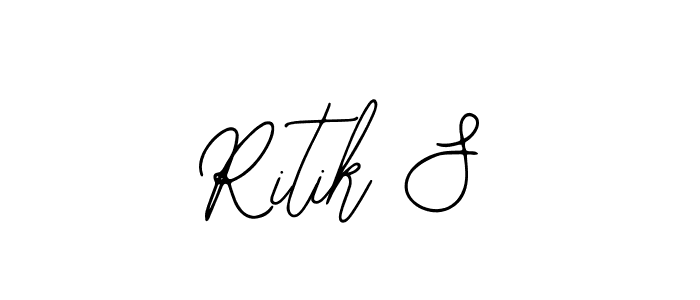 Make a beautiful signature design for name Ritik S. With this signature (Bearetta-2O07w) style, you can create a handwritten signature for free. Ritik S signature style 12 images and pictures png