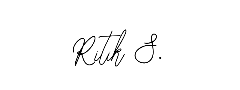 Create a beautiful signature design for name Ritik S.. With this signature (Bearetta-2O07w) fonts, you can make a handwritten signature for free. Ritik S. signature style 12 images and pictures png