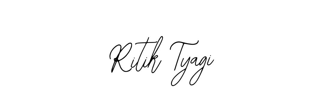 You should practise on your own different ways (Bearetta-2O07w) to write your name (Ritik Tyagi) in signature. don't let someone else do it for you. Ritik Tyagi signature style 12 images and pictures png