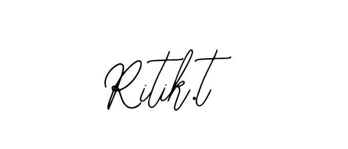 How to make Ritik.t signature? Bearetta-2O07w is a professional autograph style. Create handwritten signature for Ritik.t name. Ritik.t signature style 12 images and pictures png