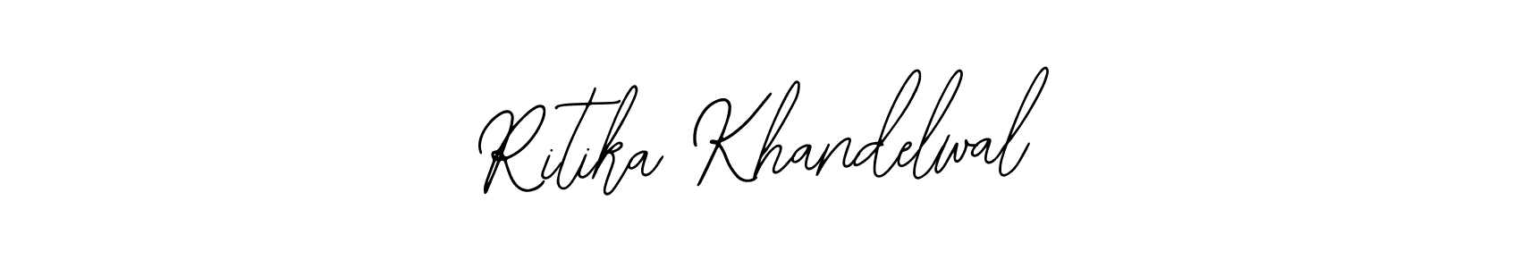 Bearetta-2O07w is a professional signature style that is perfect for those who want to add a touch of class to their signature. It is also a great choice for those who want to make their signature more unique. Get Ritika Khandelwal name to fancy signature for free. Ritika Khandelwal signature style 12 images and pictures png