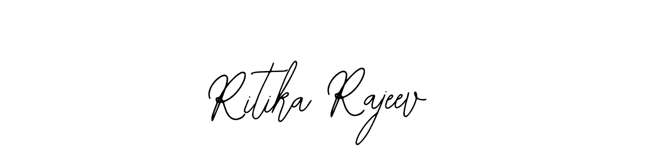 Also we have Ritika Rajeev name is the best signature style. Create professional handwritten signature collection using Bearetta-2O07w autograph style. Ritika Rajeev signature style 12 images and pictures png