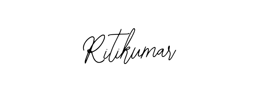 How to make Ritikumar name signature. Use Bearetta-2O07w style for creating short signs online. This is the latest handwritten sign. Ritikumar signature style 12 images and pictures png