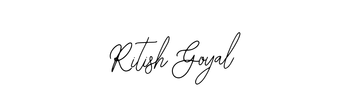 Similarly Bearetta-2O07w is the best handwritten signature design. Signature creator online .You can use it as an online autograph creator for name Ritish Goyal. Ritish Goyal signature style 12 images and pictures png