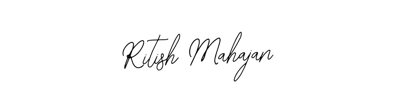 Make a beautiful signature design for name Ritish Mahajan. With this signature (Bearetta-2O07w) style, you can create a handwritten signature for free. Ritish Mahajan signature style 12 images and pictures png