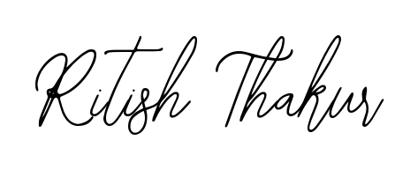 Create your official email sign-off with Ritish Thakur name in Bearetta-2O07w style. Crisp, clean, and perfectly legible across all screens. Ritish Thakur signature style 12 images and pictures png