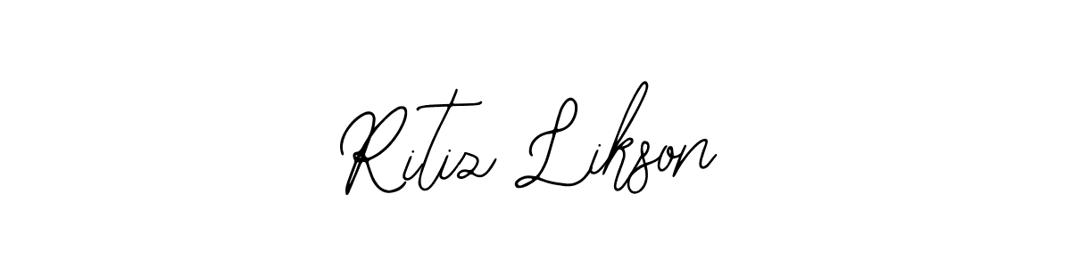 How to Draw Ritiz Likson signature style? Bearetta-2O07w is a latest design signature styles for name Ritiz Likson. Ritiz Likson signature style 12 images and pictures png