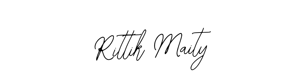 You should practise on your own different ways (Bearetta-2O07w) to write your name (Rittik Maity) in signature. don't let someone else do it for you. Rittik Maity signature style 12 images and pictures png