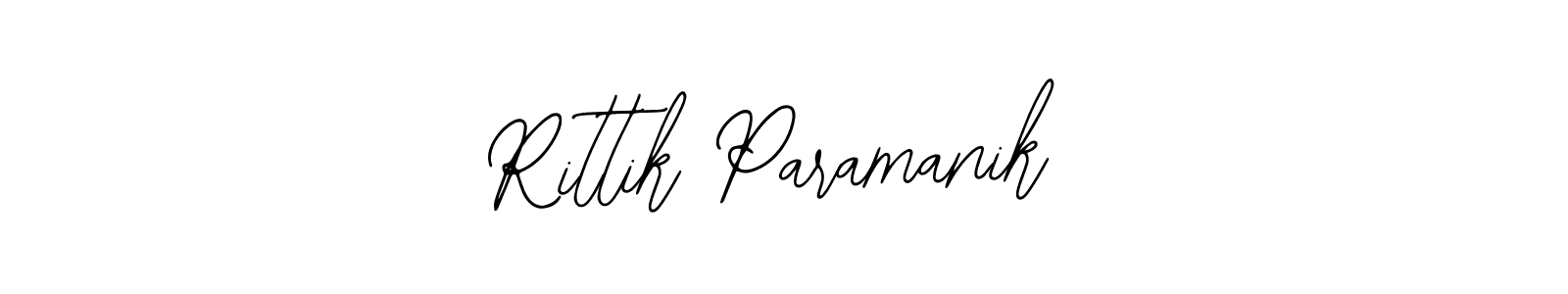 How to make Rittik Paramanik signature? Bearetta-2O07w is a professional autograph style. Create handwritten signature for Rittik Paramanik name. Rittik Paramanik signature style 12 images and pictures png