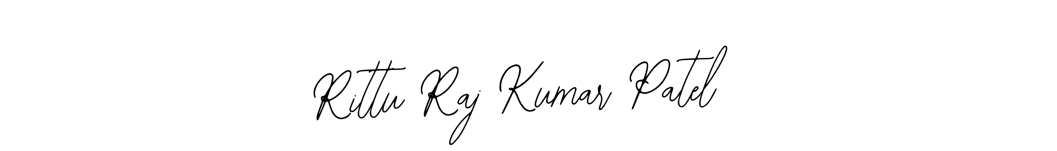 The best way (Bearetta-2O07w) to make a short signature is to pick only two or three words in your name. The name Rittu Raj Kumar Patel include a total of six letters. For converting this name. Rittu Raj Kumar Patel signature style 12 images and pictures png