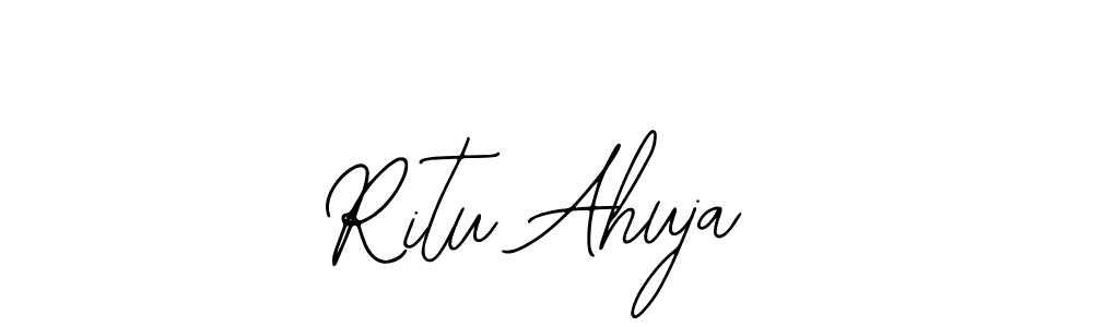 if you are searching for the best signature style for your name Ritu Ahuja. so please give up your signature search. here we have designed multiple signature styles  using Bearetta-2O07w. Ritu Ahuja signature style 12 images and pictures png