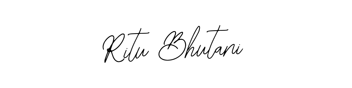 You can use this online signature creator to create a handwritten signature for the name Ritu Bhutani. This is the best online autograph maker. Ritu Bhutani signature style 12 images and pictures png