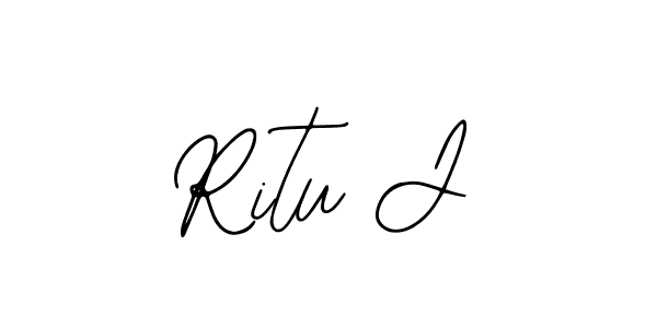 You can use this online signature creator to create a handwritten signature for the name Ritu J. This is the best online autograph maker. Ritu J signature style 12 images and pictures png