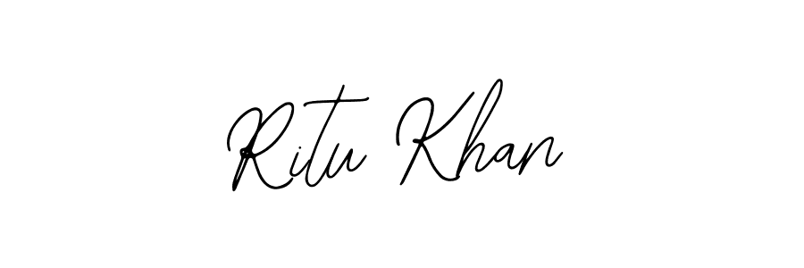 Also You can easily find your signature by using the search form. We will create Ritu Khan name handwritten signature images for you free of cost using Bearetta-2O07w sign style. Ritu Khan signature style 12 images and pictures png