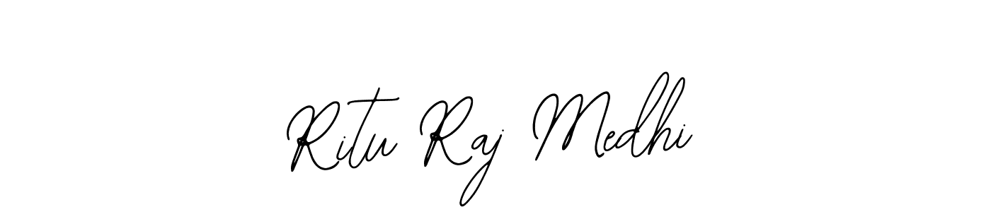 How to make Ritu Raj Medhi name signature. Use Bearetta-2O07w style for creating short signs online. This is the latest handwritten sign. Ritu Raj Medhi signature style 12 images and pictures png