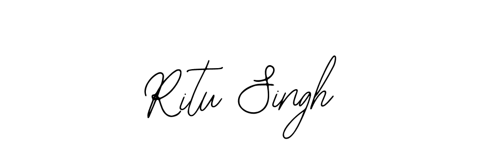 How to make Ritu Singh name signature. Use Bearetta-2O07w style for creating short signs online. This is the latest handwritten sign. Ritu Singh signature style 12 images and pictures png