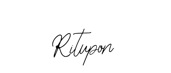 Similarly Bearetta-2O07w is the best handwritten signature design. Signature creator online .You can use it as an online autograph creator for name Ritupon. Ritupon signature style 12 images and pictures png